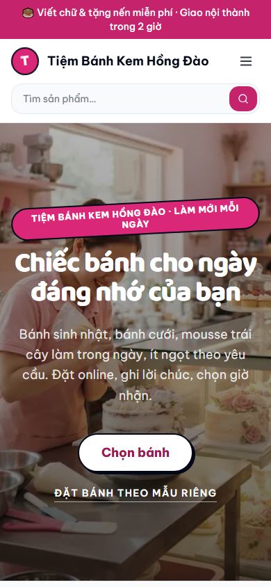 Mẫu Hồng Đào trên điện thoại