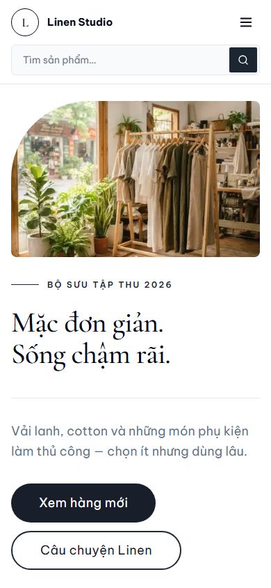 Web mẫu Linen