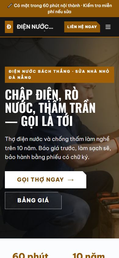 Mẫu Bách Thắng trên điện thoại