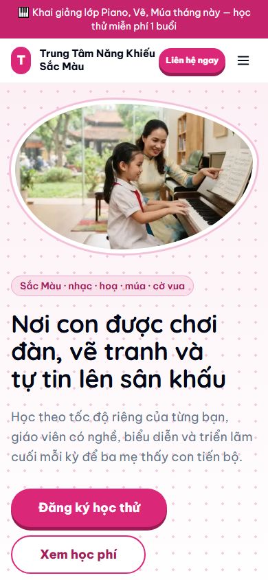 Web mẫu Sắc Màu