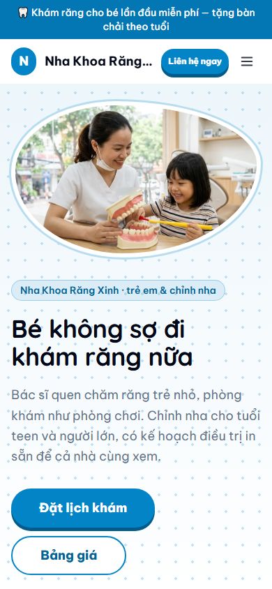 Mẫu Răng Xinh trên điện thoại