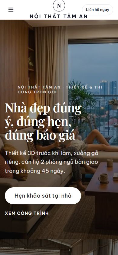 Mẫu Tâm An trên điện thoại