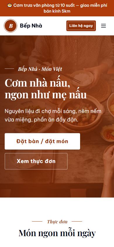 Mẫu Bếp Nhà trên điện thoại