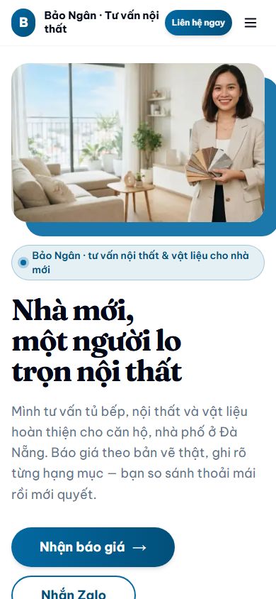 Web mẫu Bảo Ngân