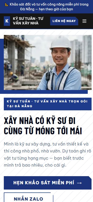 Mẫu Kỹ sư Tuấn trên điện thoại