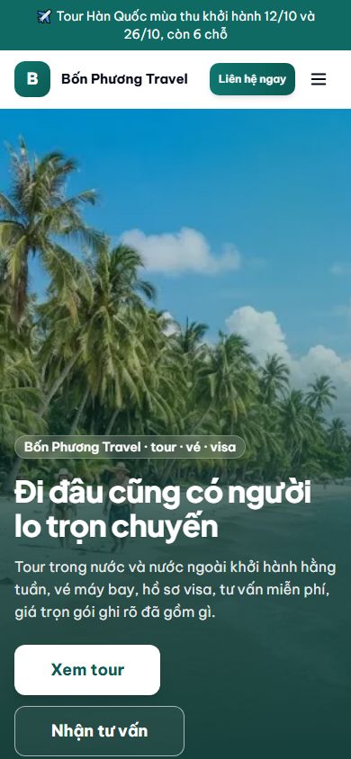 Mẫu Bốn Phương trên điện thoại